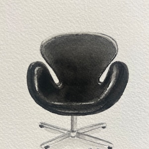 Sedia retrò originale - acquerello