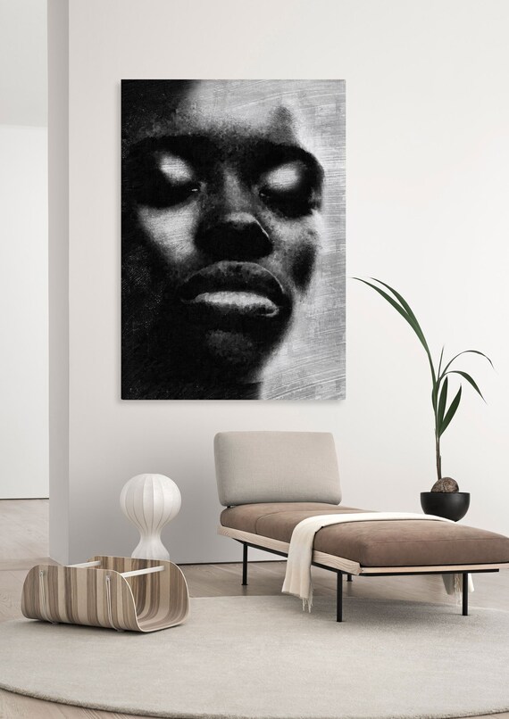 African American Art Print for Wall on Canvas - Etsy