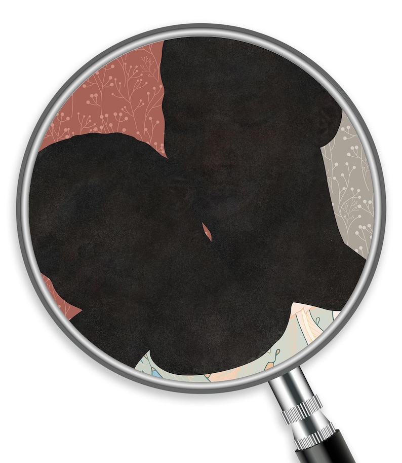 Black Couple Wall Art Set of 2, African American Canvas Prints, Modern Mixed Media Portraits, Romantic Neutral Decor, Contemporary Black Art image 4