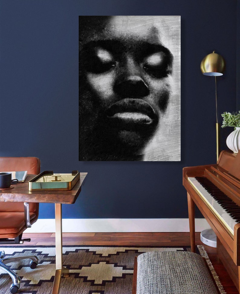 African American Art Print for Wall on Canvas Etsy