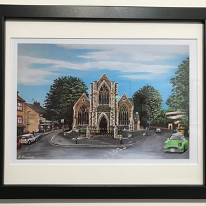 Wanstead United Reformed Church, London - Framed Art Print