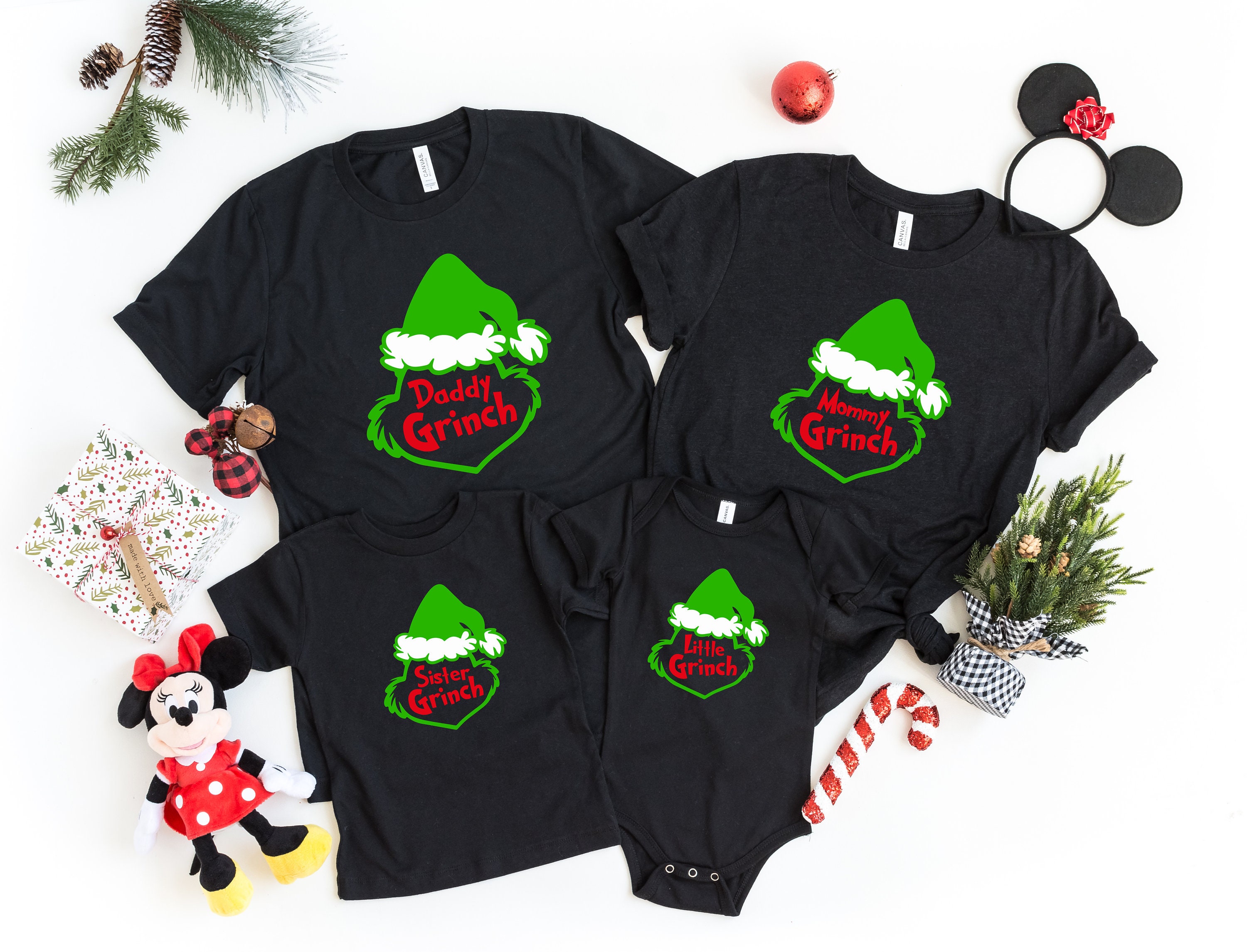 The Grinch Tee Family Christmas Shirts Matching Pajamas | Etsy