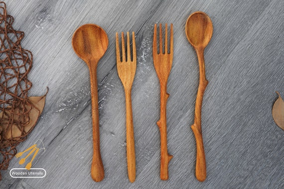 Wooden Spatula for Cooking, Kitchen Spatula Set of 4