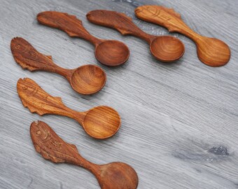 Rice Scoop Handmade Fish Shape Wooden Rice Paddle for Kitchen Natural