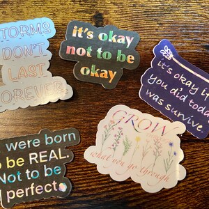 Mental Health Sticker Pack | Sticker Bundle | Storms Don't Last | It's ...