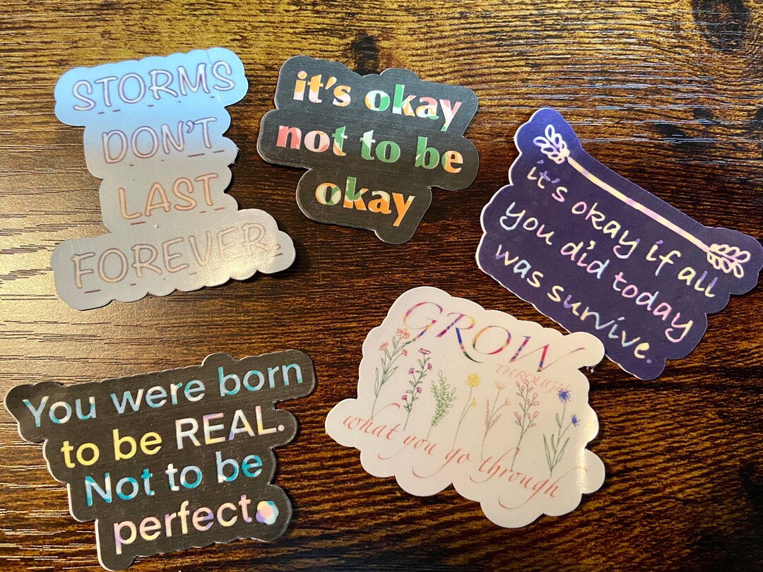 Mental Health Sticker Pack | Sticker Bundle | Storms Don't Last | It's ...