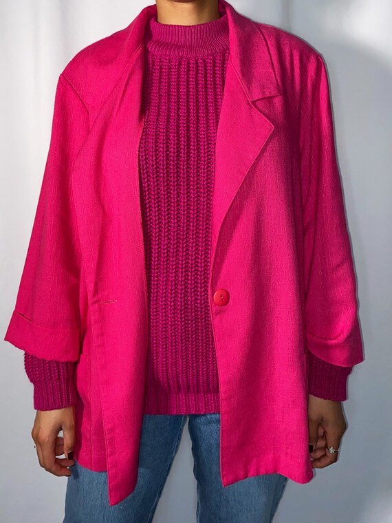 pink blazer size 22