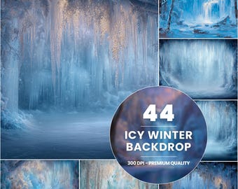 44 Fondos de Invierno Gélidos: Fondos de Fotos de Maravillas Congeladas (Descarga Digital)