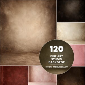 Bakgrundspaket för konststudio, målerisk texturfotografibakgrund, digital nedladdning för porträttstudio