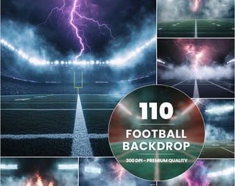 110 sfondi digitali per stadi di calcio: modello per fotografia sportiva (download digitale)