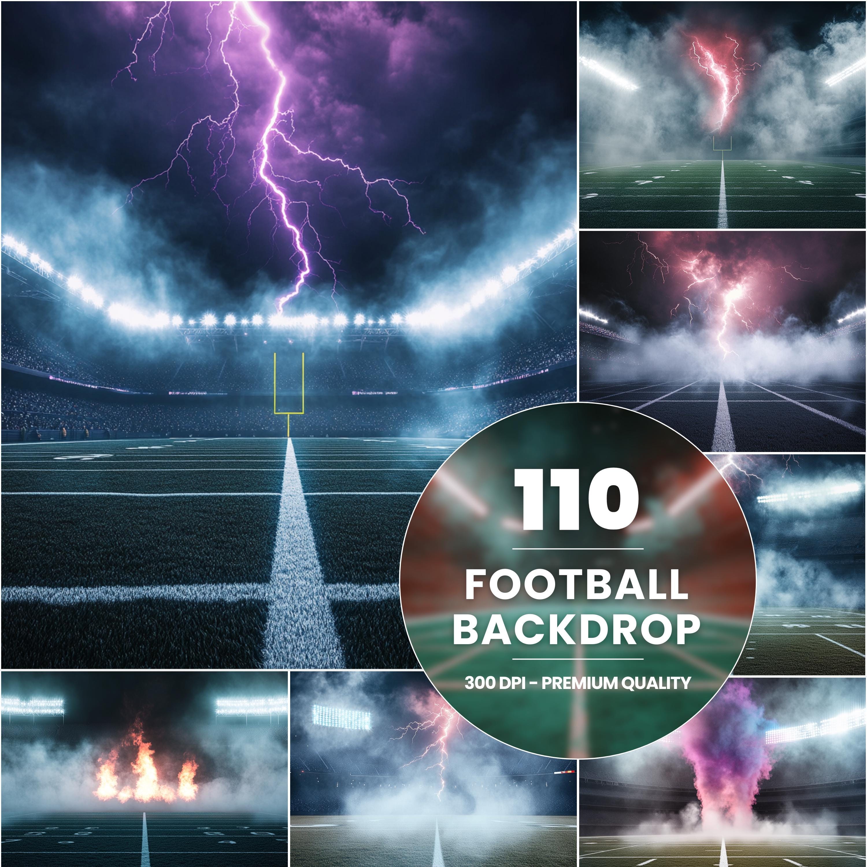 110 Football Stadium Digital Backgrounds: Sports Photography Template ...