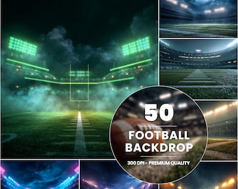 50 sfondi digitali per stadi di calcio: modelli di poster per fotografie sportive (download digitale)
