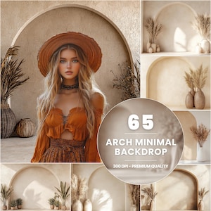 65 Boho Maternity Digital Backdrop, Room Minimal Arches Backdrop, Maternity Overlays, Fine Art Textures, Brown Boho Backdrop, Wedding Studio