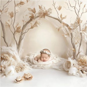 Neugeborene Digital Backdrop, Baby Boho Art, zusammengesetzter digitaler Hintergrund der feinen Kunst, Photoshop Overlays, Studio Hintergrund