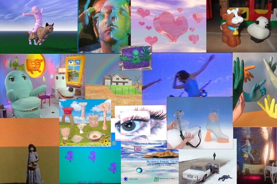 Webcore Weirdcore Psychedelic Wall Collage Kit 0pcs Etsy