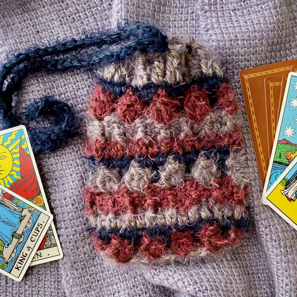 Tarot Bag Talisman Bag Crochet Pattern Magic Pouch Witch Tool Make in Less Than an Hour Beginner friendly