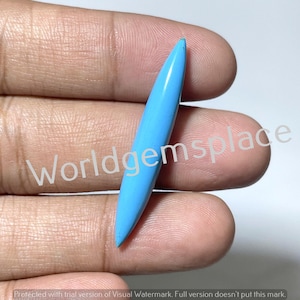 TURQUOISE Tusk Nose Piercing Cabochon, All Sizes Available, Lab Grown Turquoise Tribal Tusk Gemstone, Septum Tusk Jewelry, Septum Horn Spike