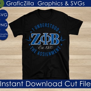 Zeta Phi Beta SVG, Zeta svg, Dove svg, Finer Svg,  I Understood The Assignment, Founder&#39;s Day, Instant Download File Silhouette Cricut, 1920