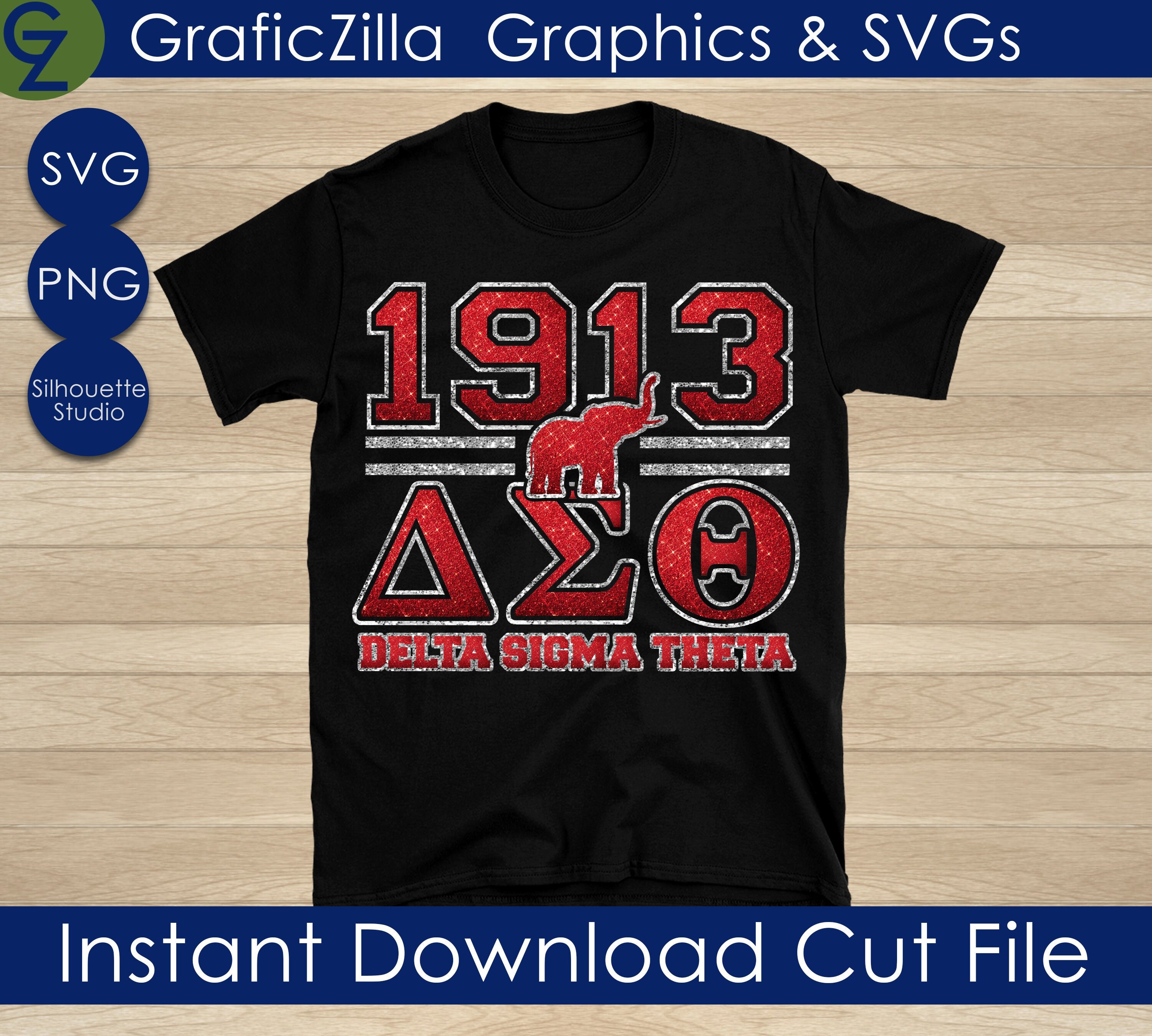 Delta Sigma Theta SVG 1913 Svg Delta Svg Elephant Red and - Etsy