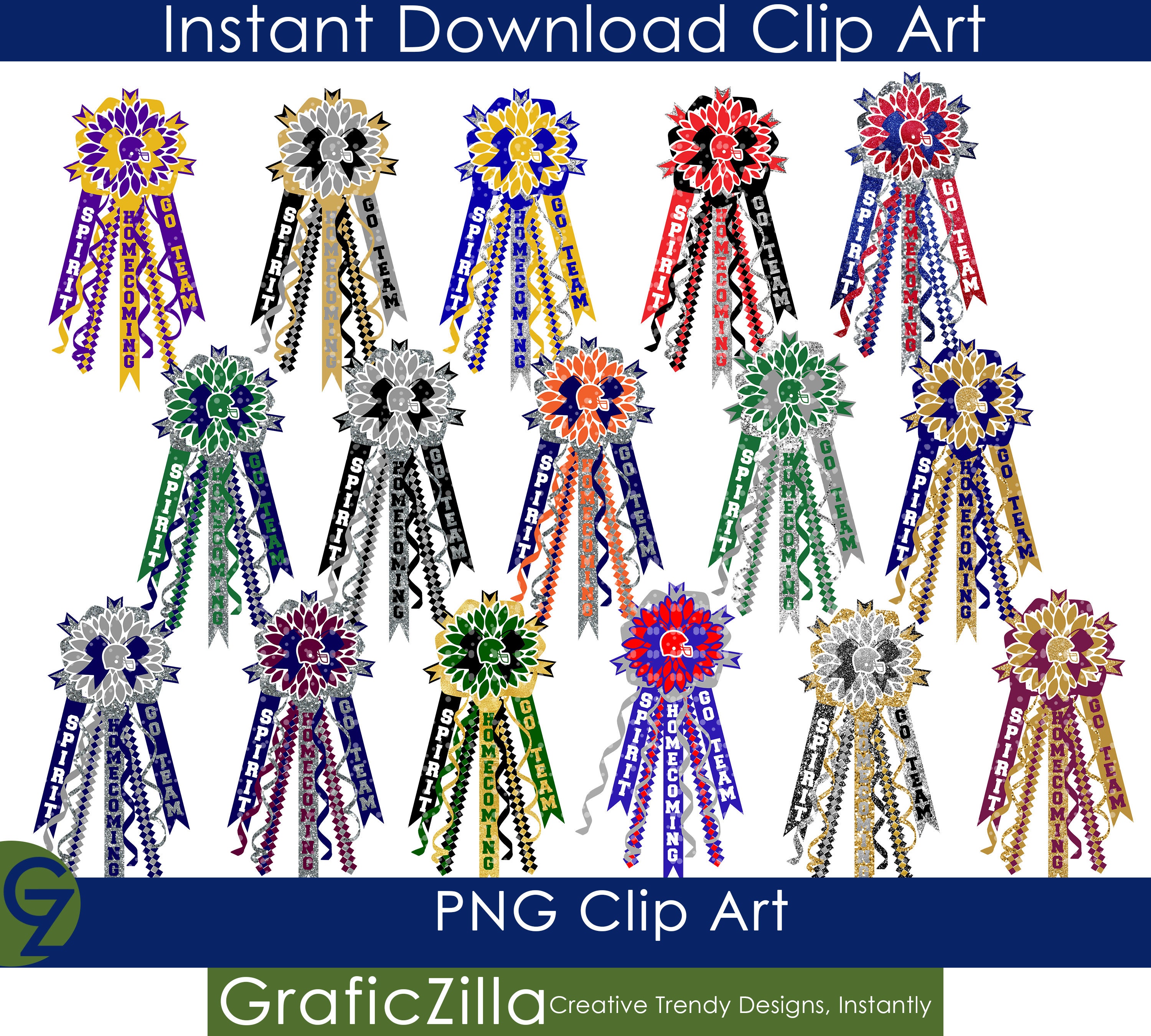 Homecoming Mum Clip Art, Instant Download File, Sublimation, Trending, Clip  Art, Cheerleader, School Spirit, Texas, Mum Clip Art, Multiple - Etsy Israel