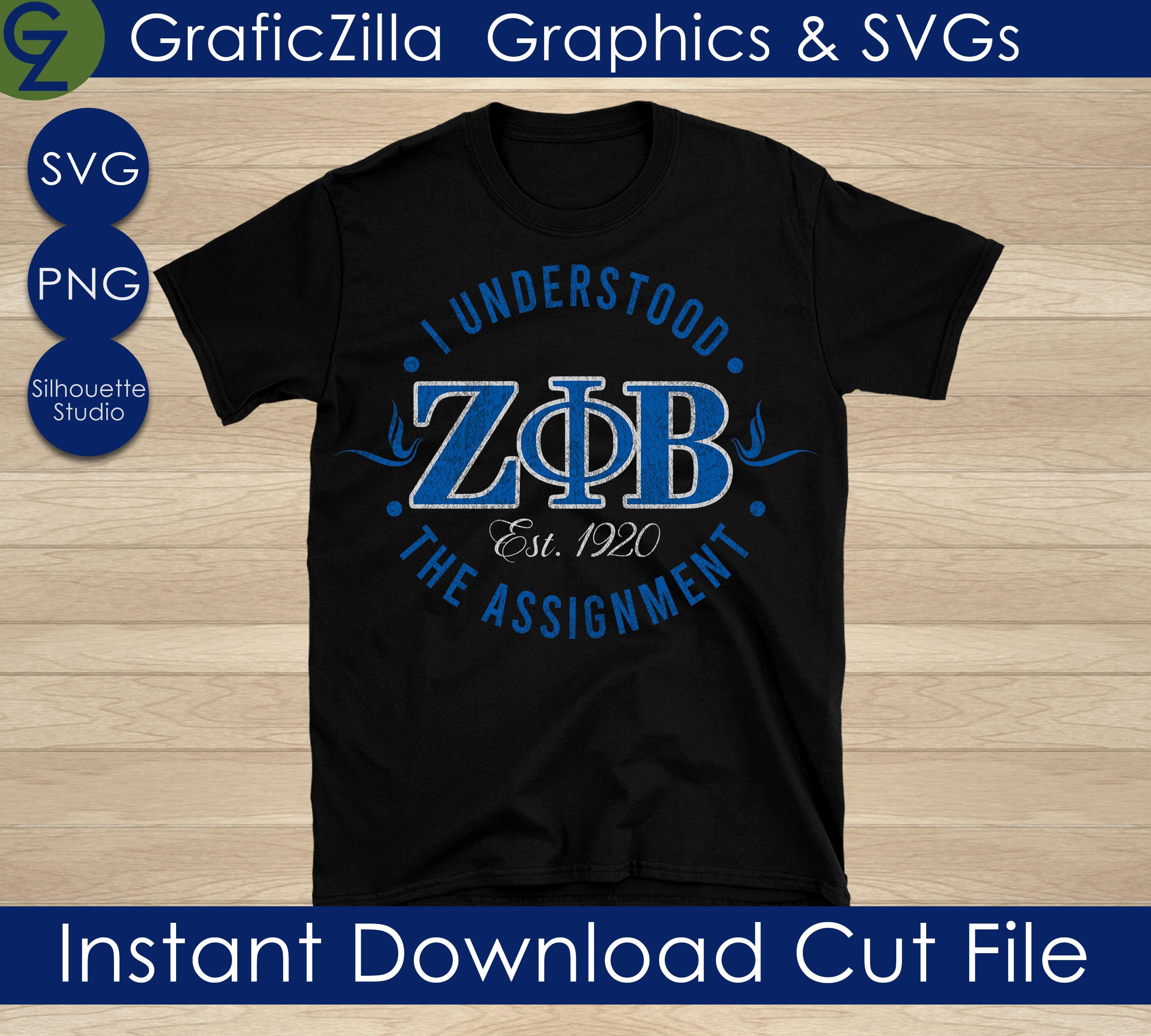 Zeta Phi Beta SVG, Zeta svg, Dove svg, Finer Svg,  I Understood The Assignment, Founder's Day, Instant Download File Silhouette Cricut, 1920