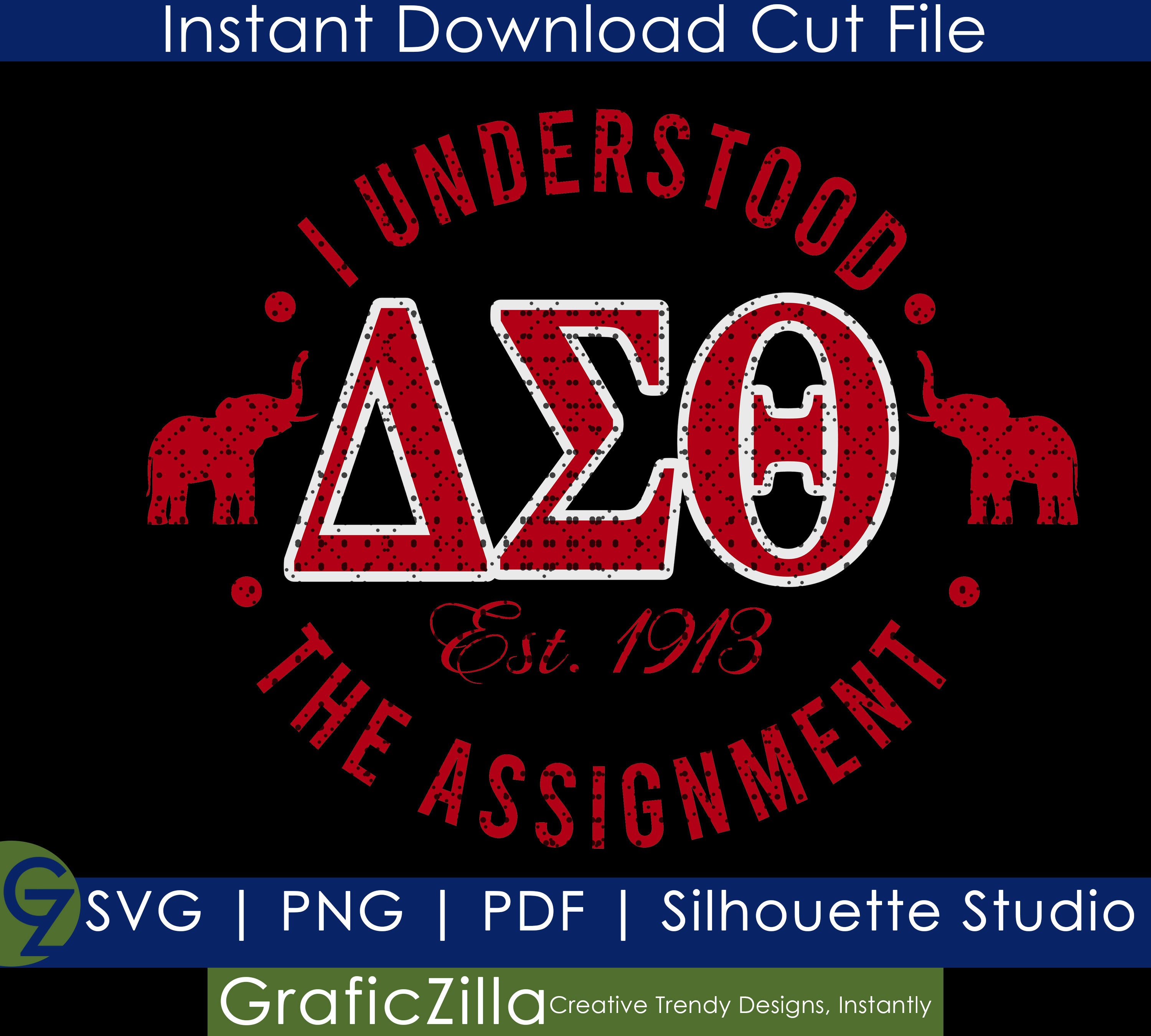 Delta Sigma Theta Svg I Understood The Assignment Red And Etsy Canada