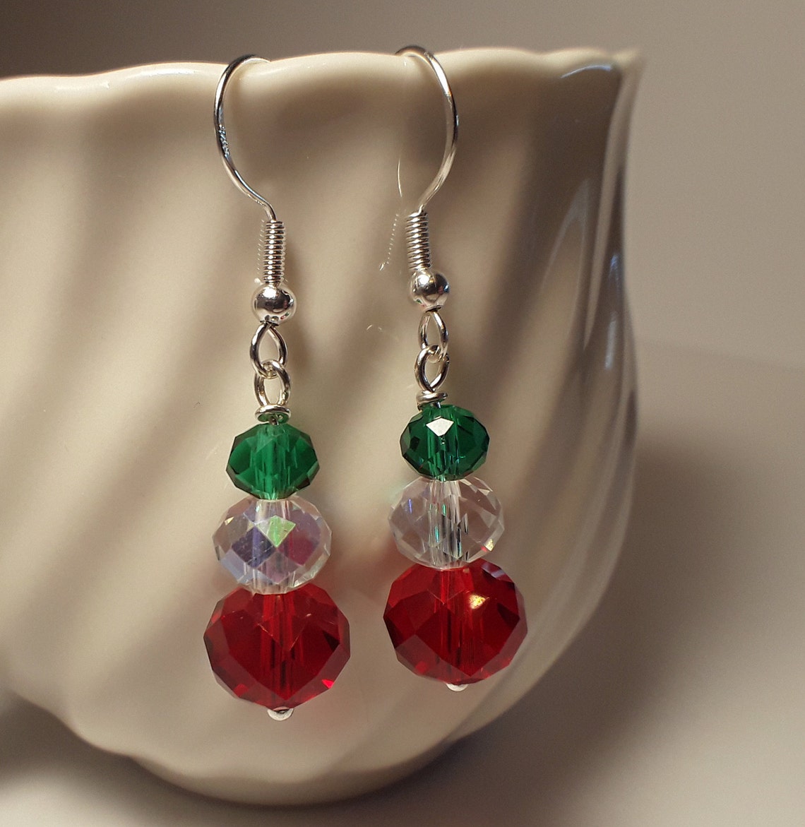 Handmade Christmas Earrings Holiday Earrings Handmade Etsy