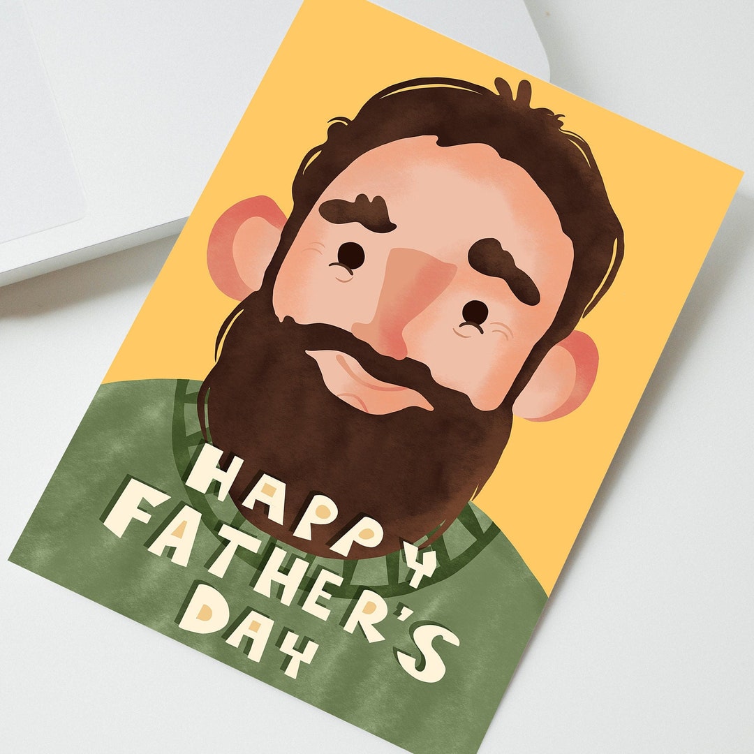 Printable Fathers Day Card | Printable Fathers Day Face Card| Face Card ...
