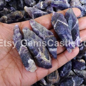 2 Lbs Natural Purple Amethyst Rough, Brazilian Amethyst rough Pencils , Purple Amethyst Loose Gemstone