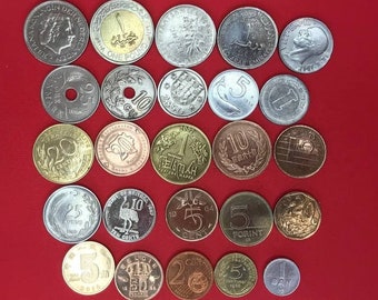 World Coin Collection: Set of 25 Circulated Coins