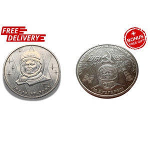 USSR Commemorative Rubles: Yuri Gagarin & Valentina Tereshkova Coins
