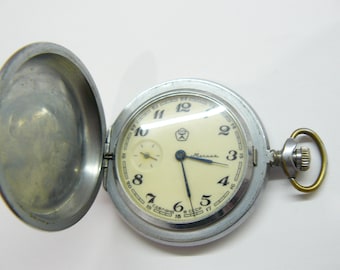 Molnija pocket watch | Vintage Watch | Mens pocket watch | Original Pocket watch | Gift Watch | USSR Watch | Mens gift | Gift for men |