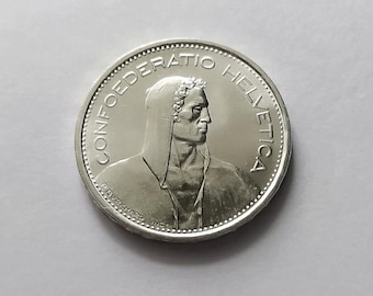 1961年スイス銀貨2フラン - 高級コレクターズアイテム - Etsy 日本