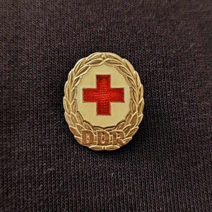 Vintage 1960s–70s GDR Red Cross Badge – Rare East German Medical Insignia