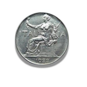 1871年 イタリア王国 ヴィットリオ・エマヌエーレ2世 5リラ大型銀貨 送料 無料Hobby, Musical Instruments, Art - 1871年 イタリア