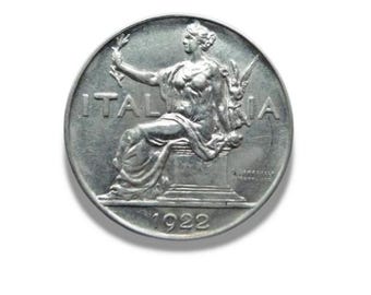 1922年 1リラ - L.1 イタリアコイン 1922年 - 素晴らしいディテール