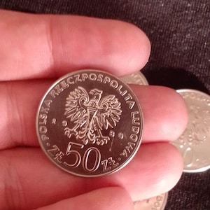 Set di 5 monete commemorative polacche da 50 e 100 Zloty – Serie Re Polacchi (anni &#39;80)