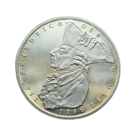 ヴィンテージドイツFRG 5マルク 1986年 - フリードリヒ大王没後100周年
