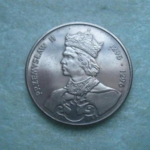 Vintage Poland 100 Zloty Coin, 1985 – Polish King Przemysł II