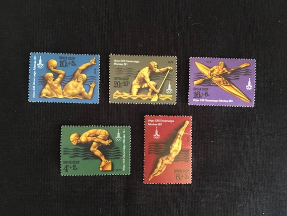 Collection Sur 8 Feuilles Jeux Olympiques Jo 39 timbres 1980/84 Neuf & Oblitérés
