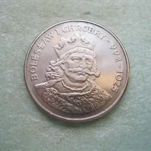Vintage Poland 50 Zloty Coin, 1980 – Prince Bolesław I the Brave, Polish Rulers Series