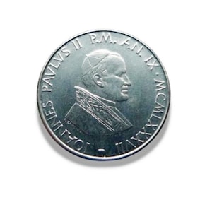 Vatican 50 Lire Coin – 1987 &quot;Maria Oranta&quot; – Pope John Paul II