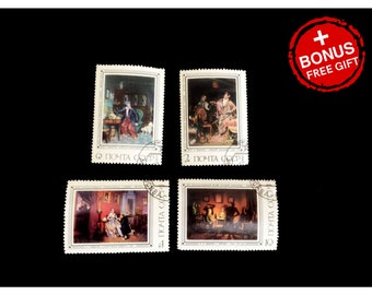 ソ連のヴィンテージ切手: 国立トレチャコフ美術館 - 画家フェドトフ