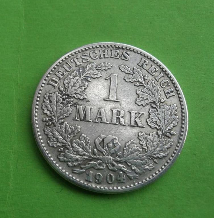 ドイツ 1マルク 1904年銀貨 — ドイツ帝国皇帝ヴィルヘルム2世 - Etsy 日本