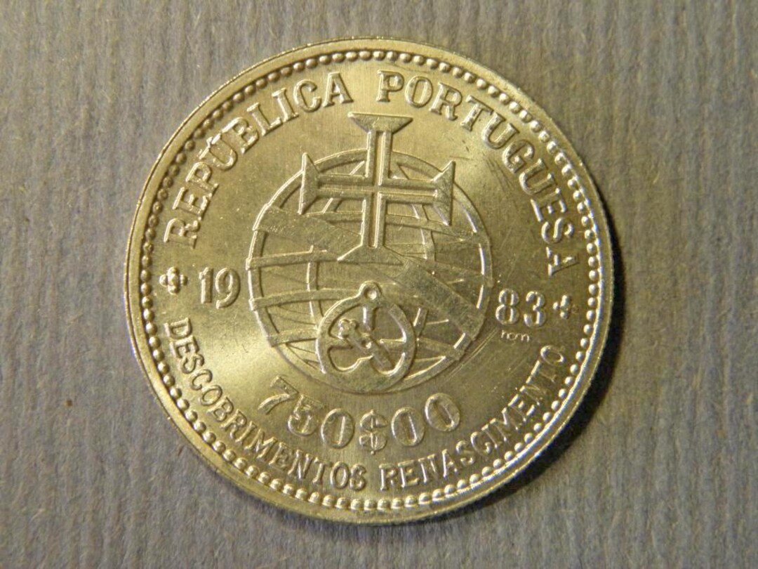 ポルトガル 750 エスクード銀貨 – 1983 - Etsy 日本