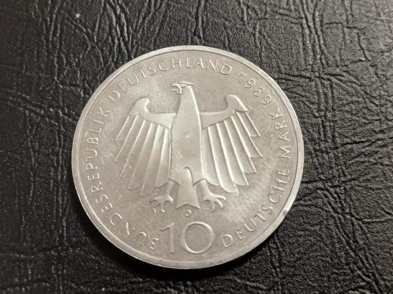 ドイツ 1989年 – 10マルク銀貨、ボン市2000年記念 - Etsy 日本