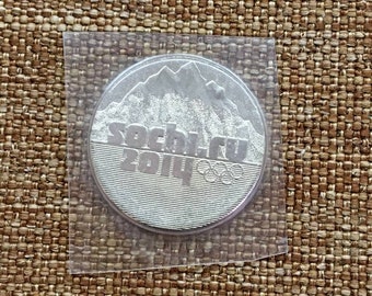 Coin 25 Rubles 2014 Russian Federation Sochi Olympic Games Russia