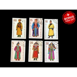 Mongolia 100 Different Stamps Collection - Assorted Philately Set For Collectors - View #4