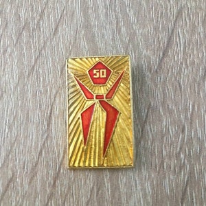 Golden Jubilee: USSR Pioneer Organization 50-Year Commemorative Badge