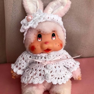 Rare Monchhichi Sekiguchi Disney Lilo Stitch Cute Soft Plush Stuffed Doll  11 , Collectable , New With Tags , Birthday Gift 